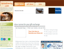 Tablet Screenshot of namedrawing.com